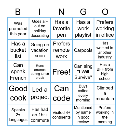 Flosonics Medical Bingo Card