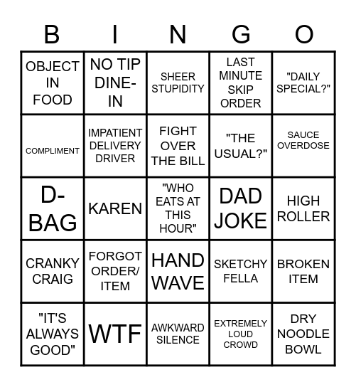 MAI BINGO Card