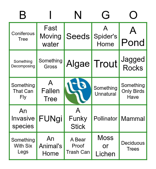 Bow Habitat Bingo Card