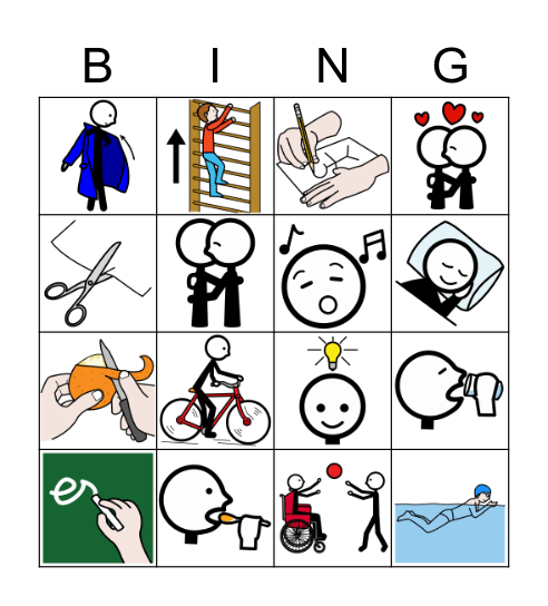 Tätigkeiten Bingo Card