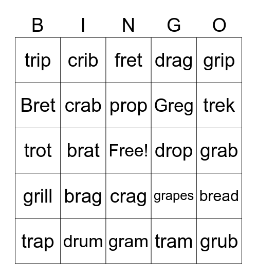 /r/ Blends Bingo Card