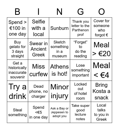 Green Bingo 2: YOU Do This Stuff Bingo Card