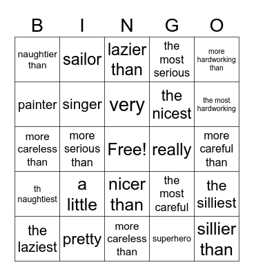 HessESL4Unit9 Bingo Card