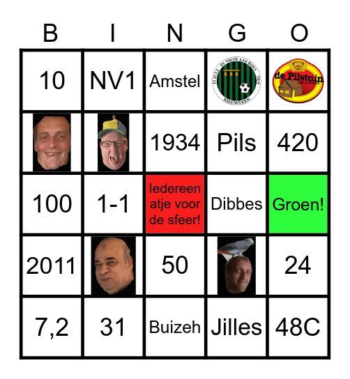 Boozingo Bingo Card