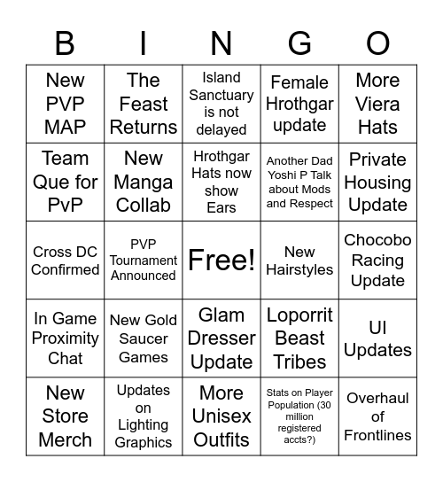 Live Letter Bingo -Admiral Smurf Bingo Card