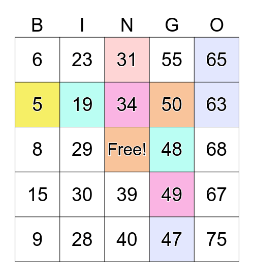 Webduino 賓果遊戲雷切盒線上賓果卡 Bingo Card
