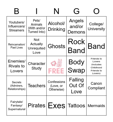 SOOBFEST Bingo Card