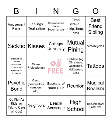 SOOBFEST Bingo Card