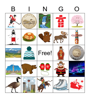 Canadian Bingo Card