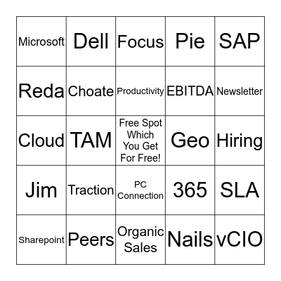 Sanity Check! Bingo Card