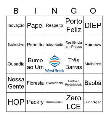 ARRAIÁ WESTROCK | CORP. E DIVISIONAL Bingo Card