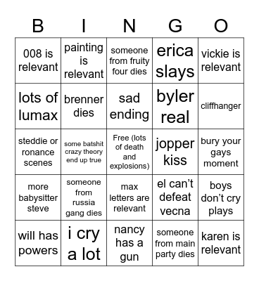 vol 2 bingo Card