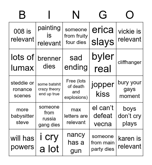 vol 2 bingo Card