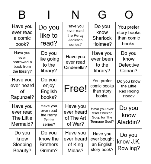 FACT OR FICTION Bingo Card