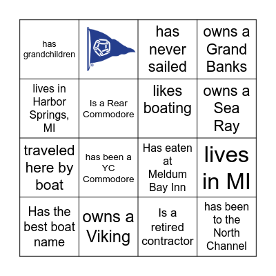 2022 GLCC Rendezvous Bingo Card