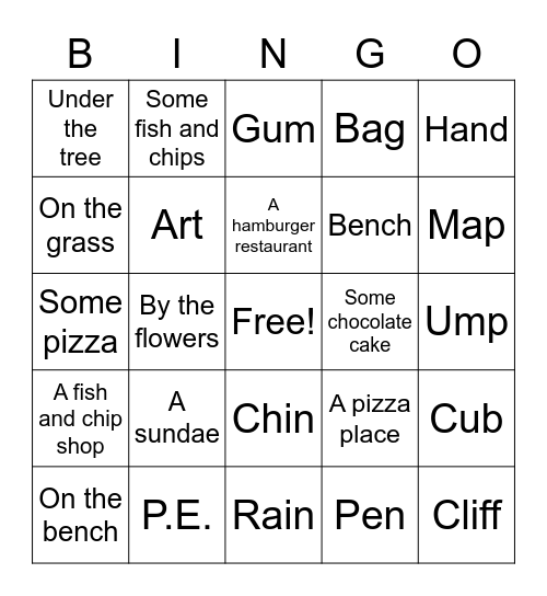 C4 Lesson 13 Bingo Card