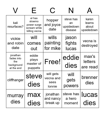 S4 VOL 2 ST PREDICTIONS ADDIE Bingo Card
