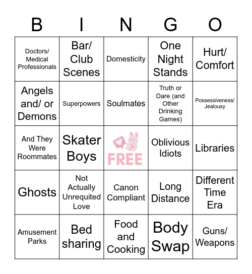 SOOBFEST Bingo Card
