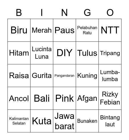 Bingo Natlan Bingo Card
