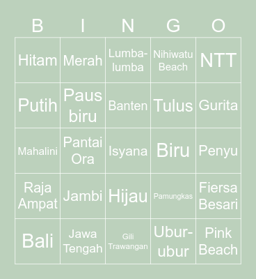 Resel's Bingo Card