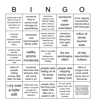 Vol 2 Fallout Bingo Card