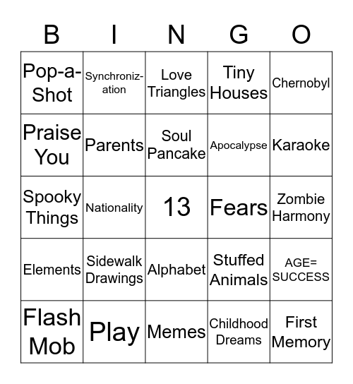 Oh The Places You Will Go... Bingo Card