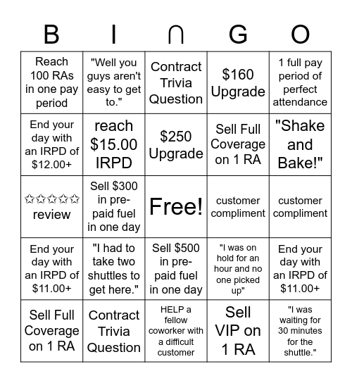 ∩Ü Bingo Card