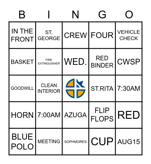 TRANSPORATION Bingo Card