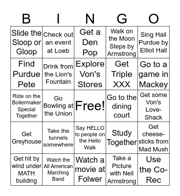 WIT BINGO Card