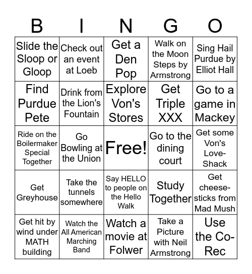 WIT BINGO Card