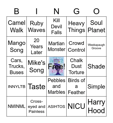 PHISH BINGO Card