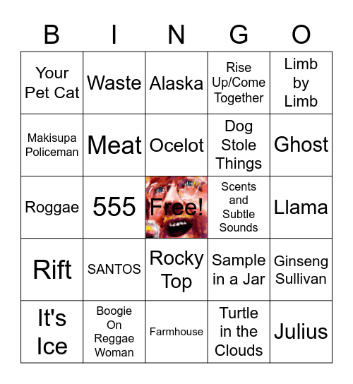 PHISH BINGO Card