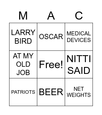 LORENZO BINGO Card