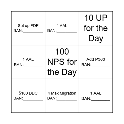 Triple Threat Blackout Bingo Card