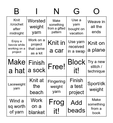 KYS July 2022 Bingo Card