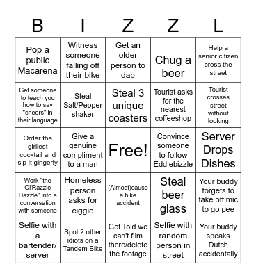 Crawlin' Bingo Card