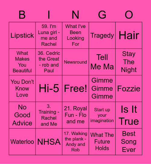 Montenegro 5 Bingo Card