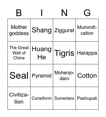 BINGO Card