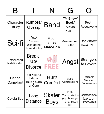 SOOBFEST Bingo Card
