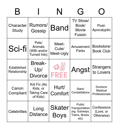 SOOBFEST Bingo Card