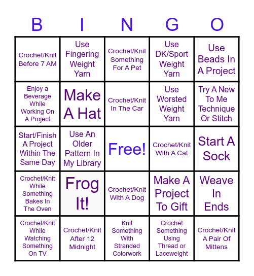 July 2022 - KYS Bingo Card