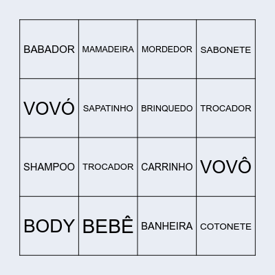 Chá do Rodrigo Bingo Card