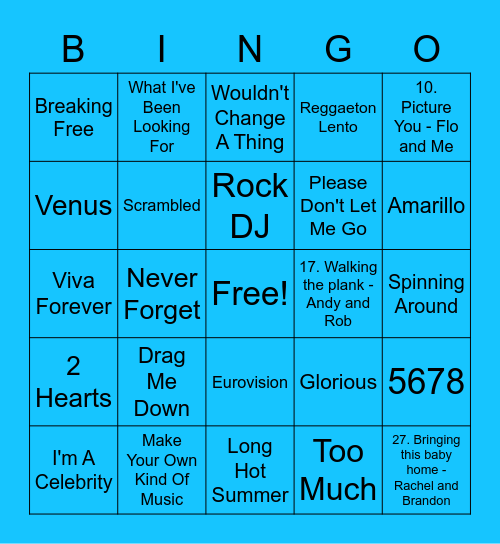 Romania 18 Bingo Card