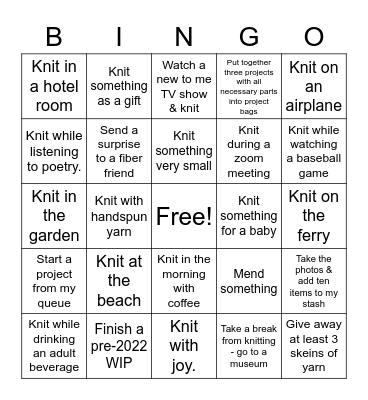 Deb's Bingo Card - July 2022 Bingo Card
