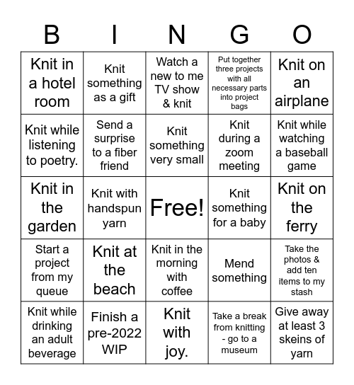 Deb's Bingo Card - July 2022 Bingo Card