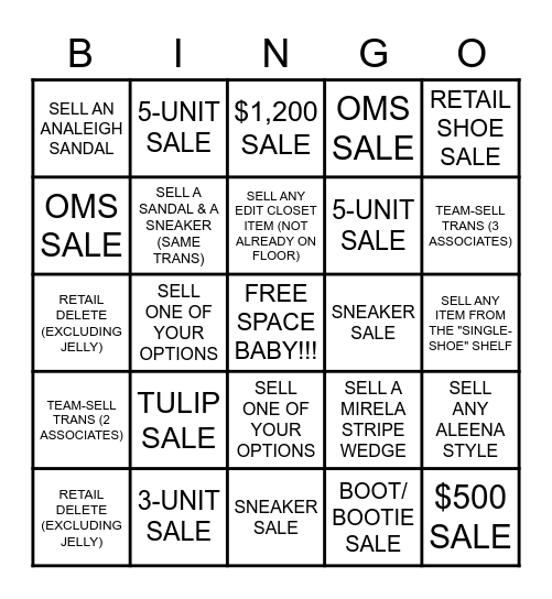 LVNO BINGO Card