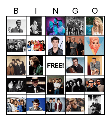 Who's That Face? Bingo Card