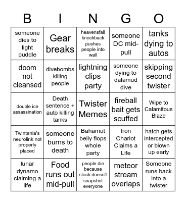 UCOB BINGO Card