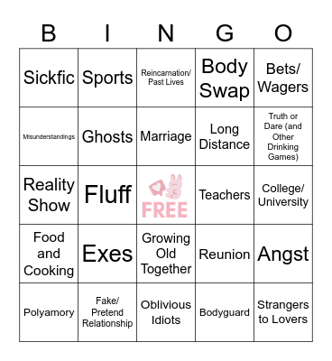 SOOBFEST Bingo Card