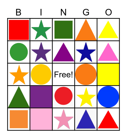 5 Senses: Sight Bingo Card